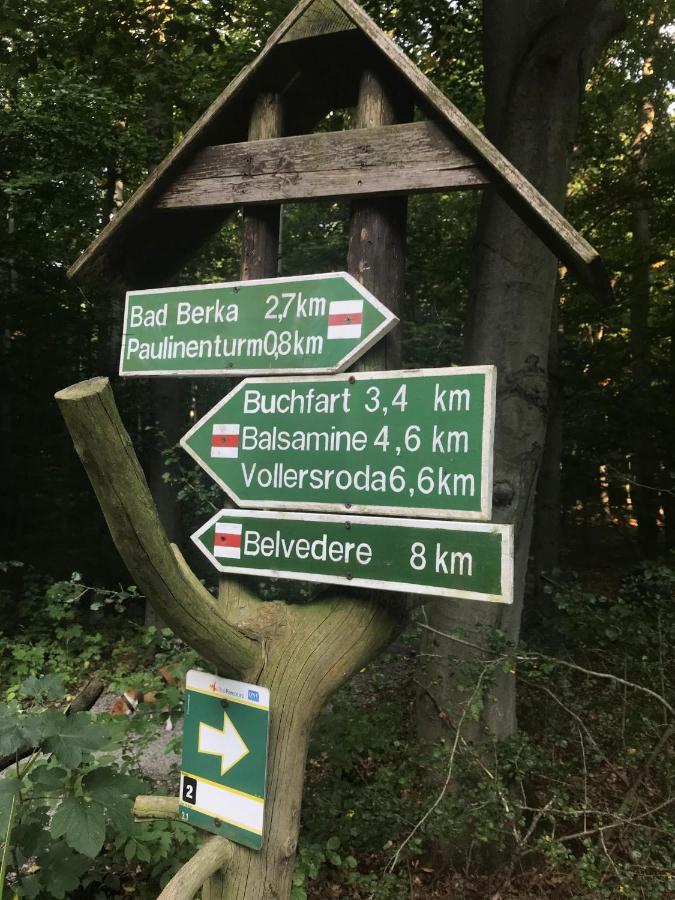 Ferienwohnung Morgensonne Am Kurpark Bad Berka - Parkplatz - Spielplatz - Wlan - 2 Schlafzimmer Exteriör bild